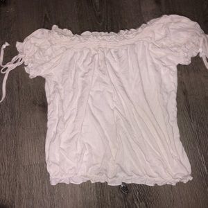 American eagle off the shoulder blouse